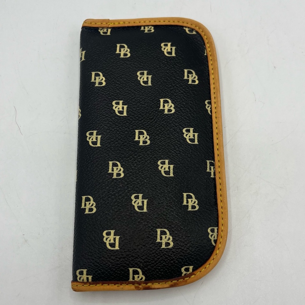 Vintage Leather Dooney & Bourke Logo Eyeglass Sunglass Soft Case
